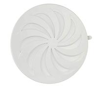 MKK® - Griglia di ventilazione, protezione dagli insetti, rotonda, in plastica ABS, bianca, rosetta regolabile, Ø 70 80 90 100 110 120 125 130 140 150