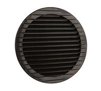 MKK Griglia di Ventilazione per Esterni, Protezione dagli Insetti, Colore Bianco, Grigio, Marrone, Antracite, Rosso Mattone, 60, 70, 80, 90, 100, 110, 120, 125, 150, 160 mm, Marrone, Ø 160 mm