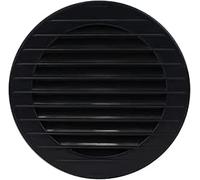 Lüftungsgitter rund Insektenschutz schwarz Ø 60 mm