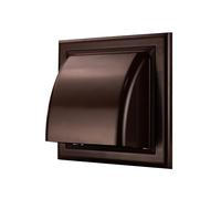 Lüftungsgitter Wetterschutzhaube Ablufthaube Lüftungsrohr ABS Ø 80-160 MKK Ø 100 mm braun