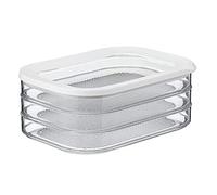 Luejnbogty 1,6L con contenitore for pezzi di carne a 3 livelli, coperchio ermetico, lavabile in lavastoviglie, contenitore for frutta e verdura a 3 livelli