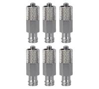 Luer Fitting - 0.7x0.7x3cm Stainless Steel Luer Lock Adapter Precision Connector, Leak Proof Sealing Durable Metal Extender for Industrial Agricultural Workshop Lubrication Automotive Home Use