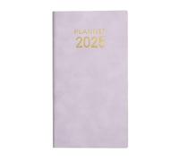 Luercher Quaderno da 3 confezioni 173×95 mm Diario in pelle viola taccuino | Blocco note da 64 pagine for diari motivazionali degli studenti for il lavoro, for prendere appunti a scuola