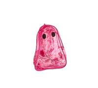 Luercher Transparent PVC backpack, waterproof bag Zaino | Asymmetrical shoulder bag for men and women, daily, travel, festival, school(Pink)