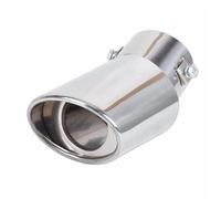 LUEVYM Pezzo di Auto Accessori Auto, Tubo di Scarico, Decorazione per Alfa Berlina per Brera per Mito per Giulia per Milano per Romeo(Silver A)