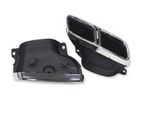 LUEVYM Pezzo di Auto per Benz Classe S Modifica Tubo di Scarico 2018-2020 per S65 Ugello Terminale Marmitta in Acciaio Inox Nero(SiIver)