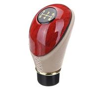 LUEVYM Pomello Cambio Universale In Pelle PU Per Auto Camion Per Auto Leva A 5 Velocità Pomello Cambio Manuale Accessori Per Auto Modifiche Auto(Beige)