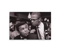 LUEXUHEY Poster di Malcolm X, stampa artistica da parete su tela, motivo film ispiratore, per soggiorno e camera da letto, decorazione moderna per la casa, regalo, 30 x 45 cm, senza cornice
