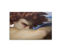 LUEXUHEY Poster su tela con stampa artistica da parete con angelo caduto di Alexandre Cabanel, stile vintage, per soggiorno, camera da letto, decorazione da parete, 30 x 45 cm, senza cornice