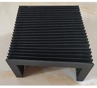 LUFAA 1pc a Forma U Coperchio Soffietto di Protezione for CNC, all'Interno: 130 mm x 60mm, Esterno: 160 mm x 75 mm, lmax = 420 mm