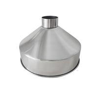 LUFAA Acciaio Inossidabile 304 Grande Imbuto Largo Grande Imbuto for Cereali for Alimenti industriali macchinari for la raffinazione 24 cm 28 cm 1 pz (Color : B)