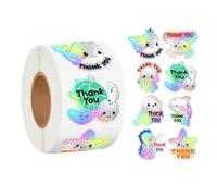 Lufaze Adesivi marini - ringraziamento - Rotolo di decalcomanie | 500 pezzi sotto il mare | adatto per scrapbooking, bagagli da viaggio, skateboard, computer, cellulare, laptop, ,