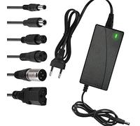 LUFEIS Caricatore Universale Monopattino Elettrico, 42V 2A Caricabatteria per Scooter Elettrico, con 6 Connettori, per Xiaomi Scooter,36V Hoverboard,Bici Equilibrata,Drifting Board