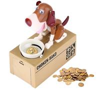 LUFEIS Salvadanaio per cani affamati, salvadanaio a forma di cane, salvadanaio affamato per bambini, salvadanaio, mangiare soldi, cani carini, ruba monete come la moneta magica Knabbert Salvadanaio