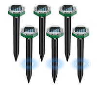 LUFEIS Scaccia Talpe Ultrasuoni Solare, 4 PCS Dissuasori Per Talpe, Repellente per Topi, Ultrasuoni per Topi, Repellente Talpe Ultrasuoni Solare con Impermeabile,per Talpe,Anti Talpe,Gopher (6 PCS)