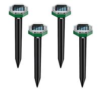 LUFEIS Scaccia Talpe Ultrasuoni Solare, 4 PCS Dissuasori Per Talpe, Repellente per Topi, Ultrasuoni per Topi, Repellente Talpe Ultrasuoni Solare con Impermeabile,per Talpe,Anti Talpe,Gopher (4 PCS)