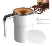 LUFEIS Tazza Auto-Commovente, Tazza Auto-Commovente Da 380 Ml,-Mescolante Con Display Della Temperatura, Tazza Magnetica Automatica, Miscelatore Elettrico Della per Casa Ufficio Viaggio Cioccolato
