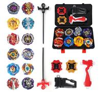 LUFEIS Trottole da Combattimento, 12 in 1 Gyro Burst Starter Trottola, Burst Starter Trottola, Metallo Fusione Scoppio Battaglia Gyro, Metal Fusion Set,Giocattolo di Filatura Combatti per Bambini
