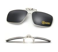 LUFF alcuni video su gli occhiali da sole mens/donne spunta polarizzato in forma in occhiali da sole lenti/lettori/sport all'aria aperta (nero)