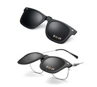 LUFF Occhiali Da Sole Polarizzati A Clip Per Uomini E Donne, Antiriflesso Flip Up UV400 Occhiali Da Sole Leggeri Clip Per Esterni/Guida