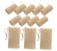 Luffa Naturale da Bagno 12 Pezzi Beige, Spugna Esfoliante Corpo | Leggera e Portatile, Adatta a Donne e Uomini, Aiuta a Rimuovere Cellule Morte Sotto la Doccia Ogni Giorno
