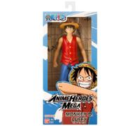 Bandai - Anime Heroes - One Piece - Action figure Anime Heroes Mega 30 cm Luffy - Grande action figure snodata - Figura manga Luffy - Licenza ufficiale - Giocattolo per bambini dai 4 anni in su -38331