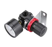 Luftdruckregler AR2000 G1 / 4 Regulierbarer Luftdruckregler Druckluft-Prozessor-Manometer mit Bracketfilter Druckminderventil