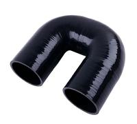 Lufteinlassschlauch Tubo Flessibile Per Refrigerante Intercooler In Silicone A Gomito 180 Gradi ID 12 15 19 22 25 32 35 38 42mm 51mm 60mm