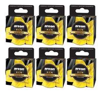Lufterfrischer 6 x AREON KEN Vanilla Black, Dose Profumo, Profumazione Interni