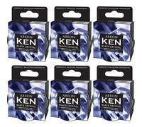 Lufterfrischer 6x Areon KEN Black Crystal Profumo per Auto