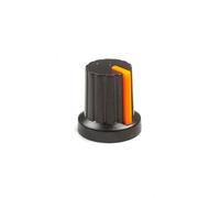 Luftschloss 10 pezzi Rotary Electronic Control Potenziometro Knob 6 mm Shaft Hole Diameter 16 x 15 mm Cap Adjustable for Volume Control Knob Audio knob Guitar Knob Switch Knob Black Orange