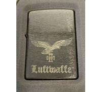 Luftwaffe Croce Ferro Su zippo + Gratis Incisione con o Senza Set Regalo