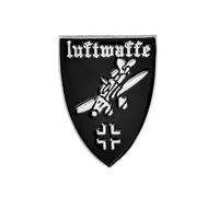 Luftwaffe - Spilla smaltata dell'aeronautica militare, 2,5 cm x 1,8 cm, con design aeronautico, spilla da bavero in stile militare per vestiti, cappelli, zaini, collezionisti e appassionati di