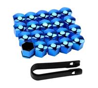 Lug - Copri dadi per pneumatici, 20 pezzi, 17 mm, 19 mm, 21 mm, tappi per dadi auto, tappi per bulloni per bordi, protezione per bulloni, protezione antipolvere, protezione per bordo auto, set di dadi