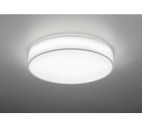 LUGANO PLAFONIERA LED 42W 4900lm, 3000 - 5000K DIFFUSORE PARALUME STOFFA BIANCO E SCHERMO BIANCO CON TELECOMANDO REGOLAZIONE LUCE CALDA E FREDDA E INTENSITA' D.60CM