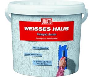 Lugato Intonaco Strutturato Bianco 2 mm Per Esterni Reibeputz 20 kg