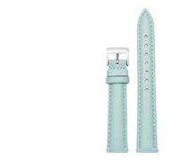 LUGEMA 14mm 16mm 18mm 20mm Cinturino In Vera Pelle Compatibile Con Fossil Compatibile Con Cinturino Citizen Compatibile Con Braccialetto Da Donna DW Blu Cielo Rosa Marrone(Sky blue-silver,16mm)