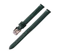 LUGEMA Cinturini for orologi in morbida pelle, sottili cinturini for orologi in pelle da uomo e da donna, braccialetti universali, cinturini da polso sportivi da 8 mm, 10 mm, 12 mm, 14 mm(Green,16mm)