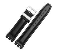 LUGEMA Cinturino Con Interfaccia Speciale Da 17 Mm E 19, Polso Donna In Vera Pelle Chiusura, Di Ricambio Compatibile Gli Accessori For Cinturini YGS749G(Black,17mm)
