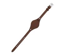 LUGEMA Cinturino for orologio da donna in vera pelle, piccolo, 8 mm, compatibile con Fossil ES4176 ES4119 4026 3262 3077 4340, finitura opaca(Coffee,8mm rose buckle)