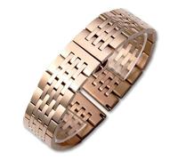 LUGEMA Cinturino For Orologio In Acciaio Inossidabile Con Estremità Curva Da 12 Mm, 14 Mm, 16 Mm, 18 Mm, 19 Mm, 20 Mm, 21 Mm, 22 Mm, 23 Mm, 24 Mm(Rose gold,24mm)