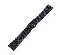 LUGEMA Cinturino for orologio in acciaio inossidabile massiccio da 12, 14, 15 mm, 16, 17, 18, 19, 20, 21, 22, cinturino di ricambio in metallo(Black,12mm)