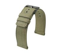LUGEMA Cinturino For Orologio In Nylon Autentico Da 18 Mm, 19, 20, 22, Cinturino A Sgancio Rapido, Bracciale Vintage Intrecciato(Army green bk buckle,18mm)
