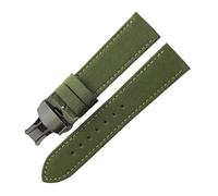 LUGEMA Cinturino For Orologio In Nylon Compatibile Con Citizen Eco-Drive Bm8475 Compatibile Con Cinturino For Orologio In Vera Pelle Tissot 18 19 20 22 24 Mm(Green-Black-B1,18mm)