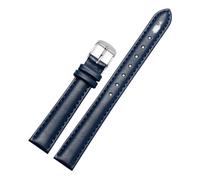 LUGEMA Cinturino For Orologio In Pelle Bovina Da 12 Mm, 14 Mm, 16 Mm, 18 Mm, 20 Mm, For Uomo E Donna, Compatibile Con Cinturino Fossil DW, Accessori For Braccialetti(Dark blue silver,16mm)