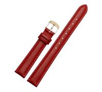 LUGEMA Cinturino For Orologio In Pelle Bovina Da 12 Mm, 14 Mm, 16 Mm, 18 Mm, 20 Mm, For Uomo E Donna, Compatibile Con Cinturino Fossil DW, Accessori For Braccialetti(Red silver buckle,20mm)