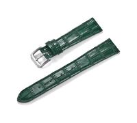 LUGEMA Cinturino for orologio in pelle di bambù classico a sgancio rapido qualità premium for uomo e donna, 16 mm, 18, 19, 20, 21, 22(Green,21mm)
