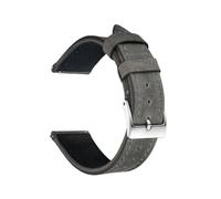 LUGEMA Cinturino For Orologio In Pelle Retrò Crazy Horse Cinturini Da Polso In Pelle Di Mucca For Uomo Donna 18 19 20 Mm 21 Mm 22 Mm Cinturini For Orologi Quich Release(Gray,18mm)
