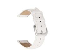 LUGEMA Cinturino For Orologio In Vera Pelle Da 10 Mm/12 Mm/14 Mm/16 Mm/18 Mm/20 Mm, Cinturino Morbido E Sottile For Uomo E Donna, Accessori For Cinture(WHITE,14mm)