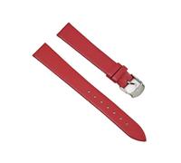 LUGEMA Cinturino For Orologio In Vera Pelle Ultrasottile Da Polso 12mm 14mm 16mm 18mm 20mm 22mm Bianco Nero(Red-S,18mm)